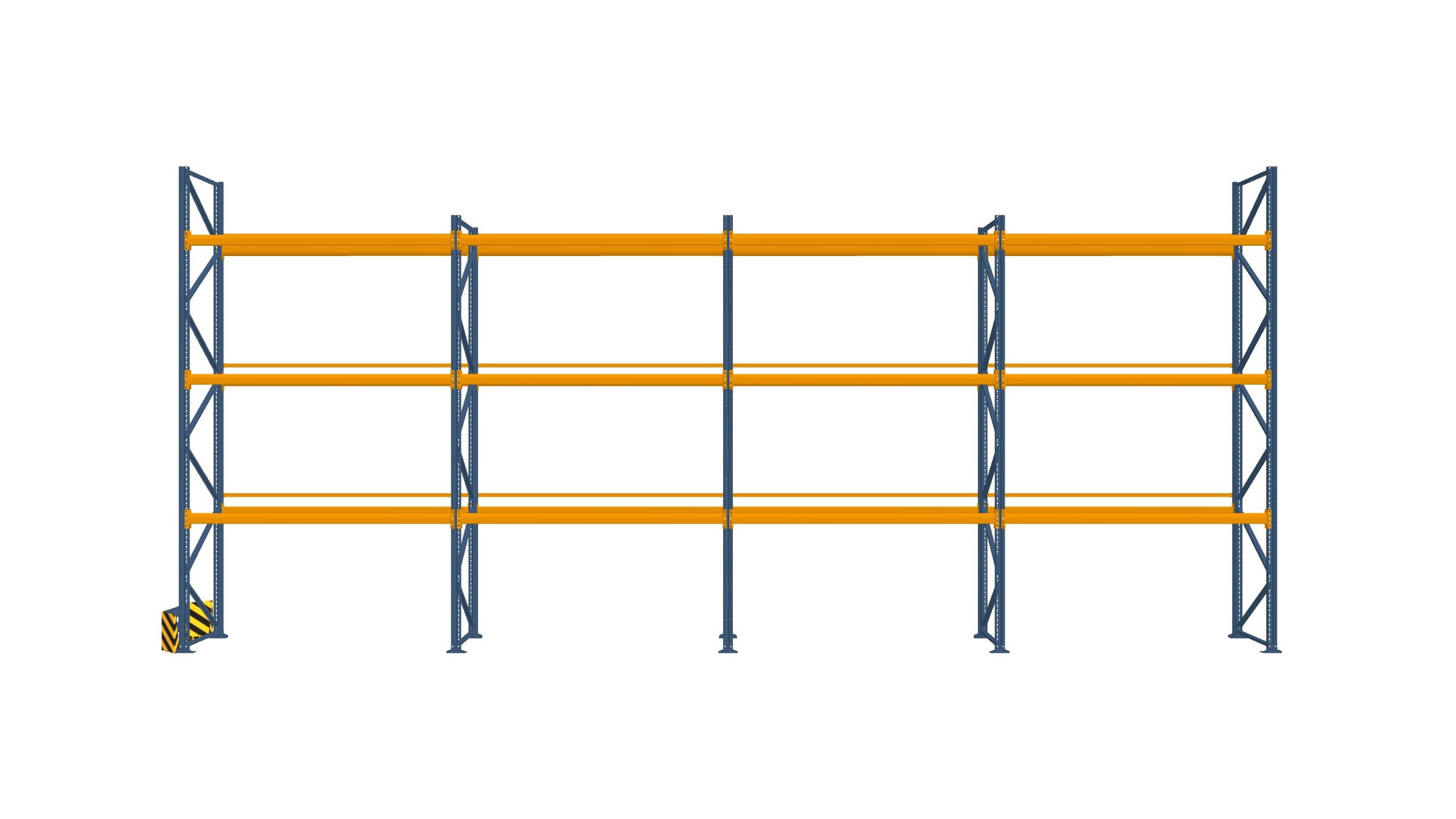 Konfiguration vom 03.02.2025 - 11.60 m x 4.50 m für 48 Paletten mit 1000 kg