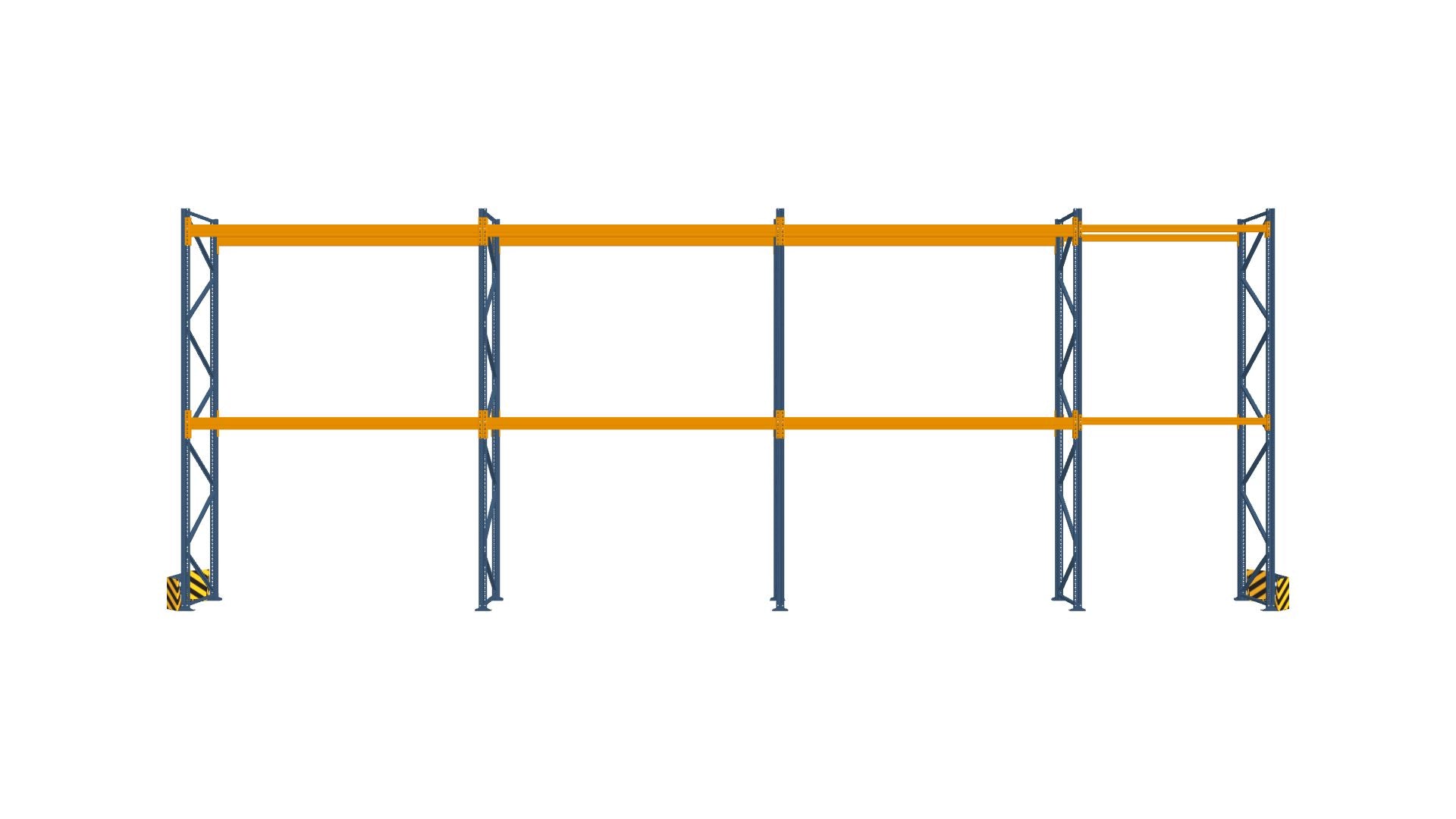 Konfiguration vom 16.09.2024 - 14.10 m x 5.00 m für 33 Paletten mit 1300 kg