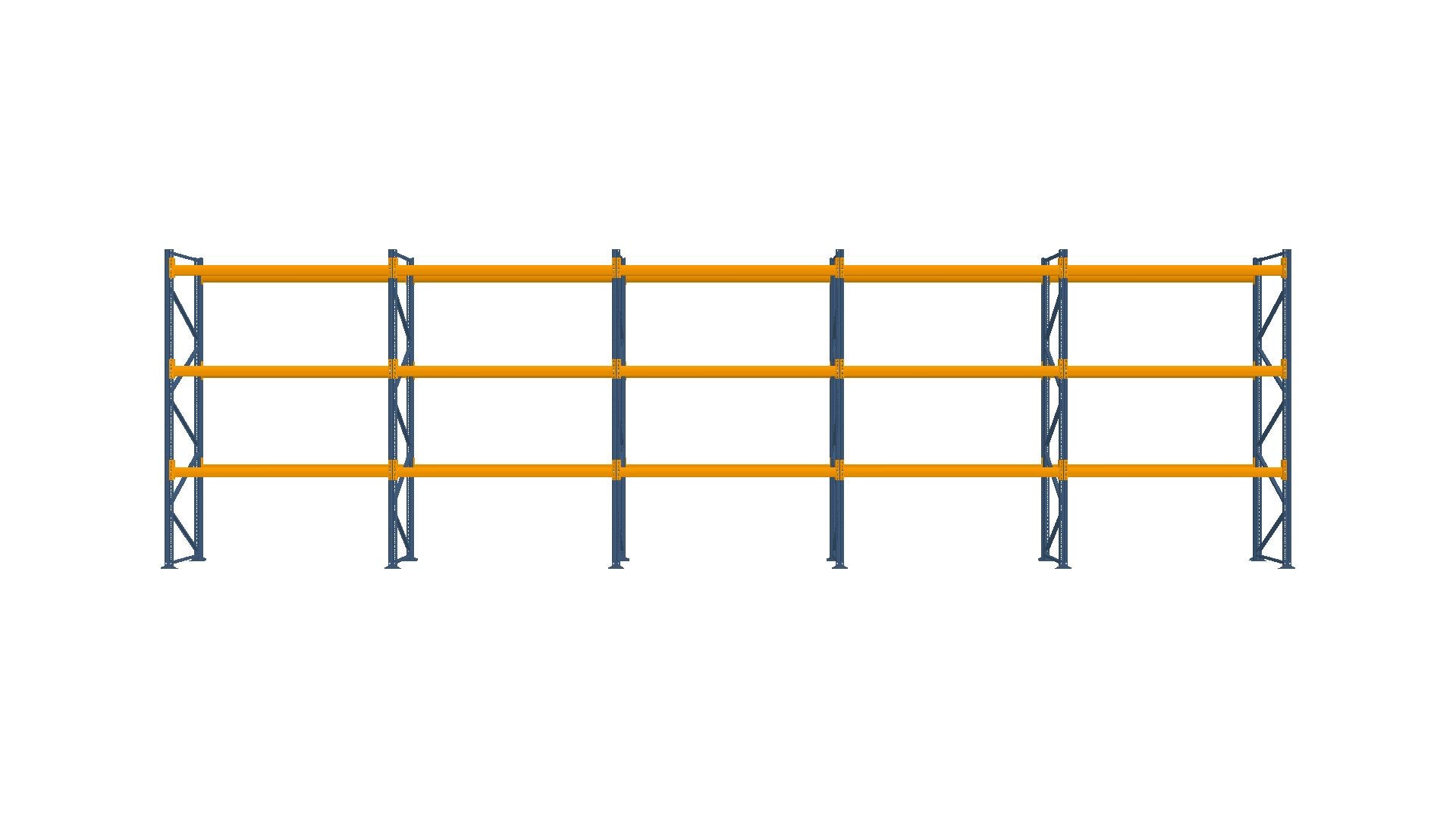 Konfiguration vom 04.02.2025 - 14.20 m x 4.00 m für 60 Paletten mit 1300 kg